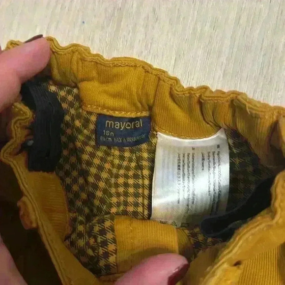 Mayoral size 18m collared top with Carmel colored pants - Picture 4 of 10